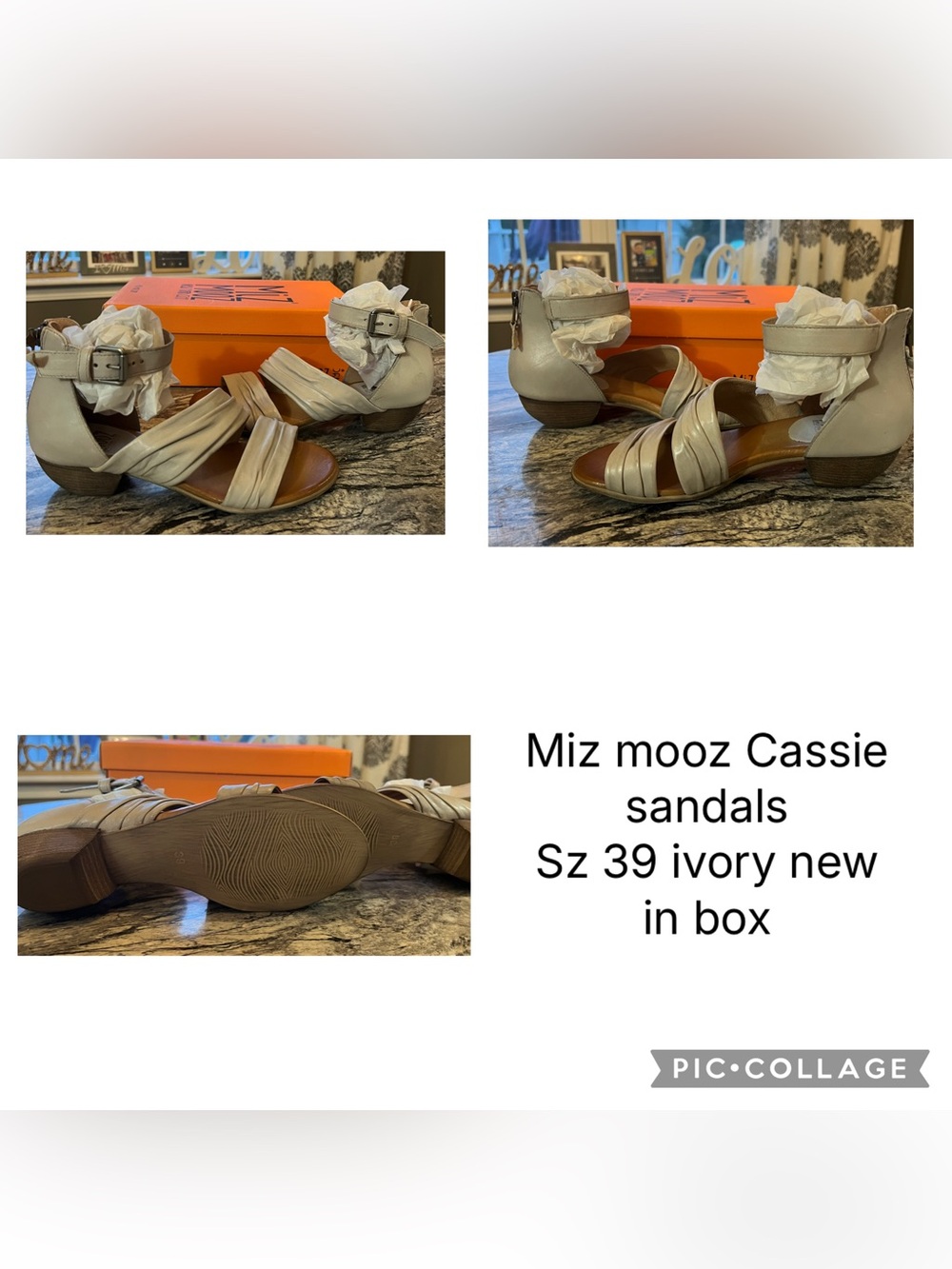 Miz mooz cassie sandals sz 39
